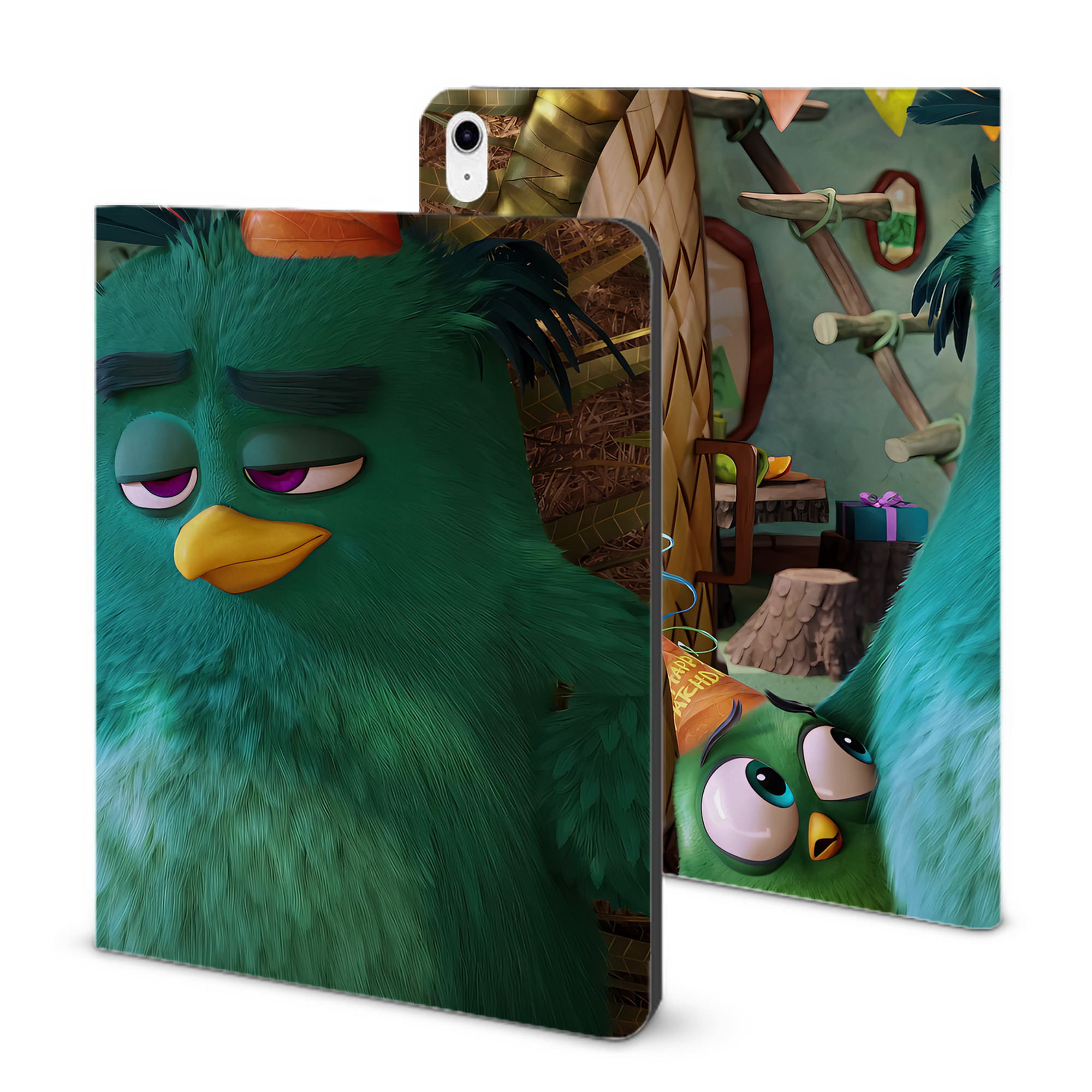 （画像用） Angry Birds アングリーバード IPad ケース ブック型 PUレザー TPU 耐衝撃 軽量 薄型 ペン収納なし 全面保護 IPad 各モデル対応